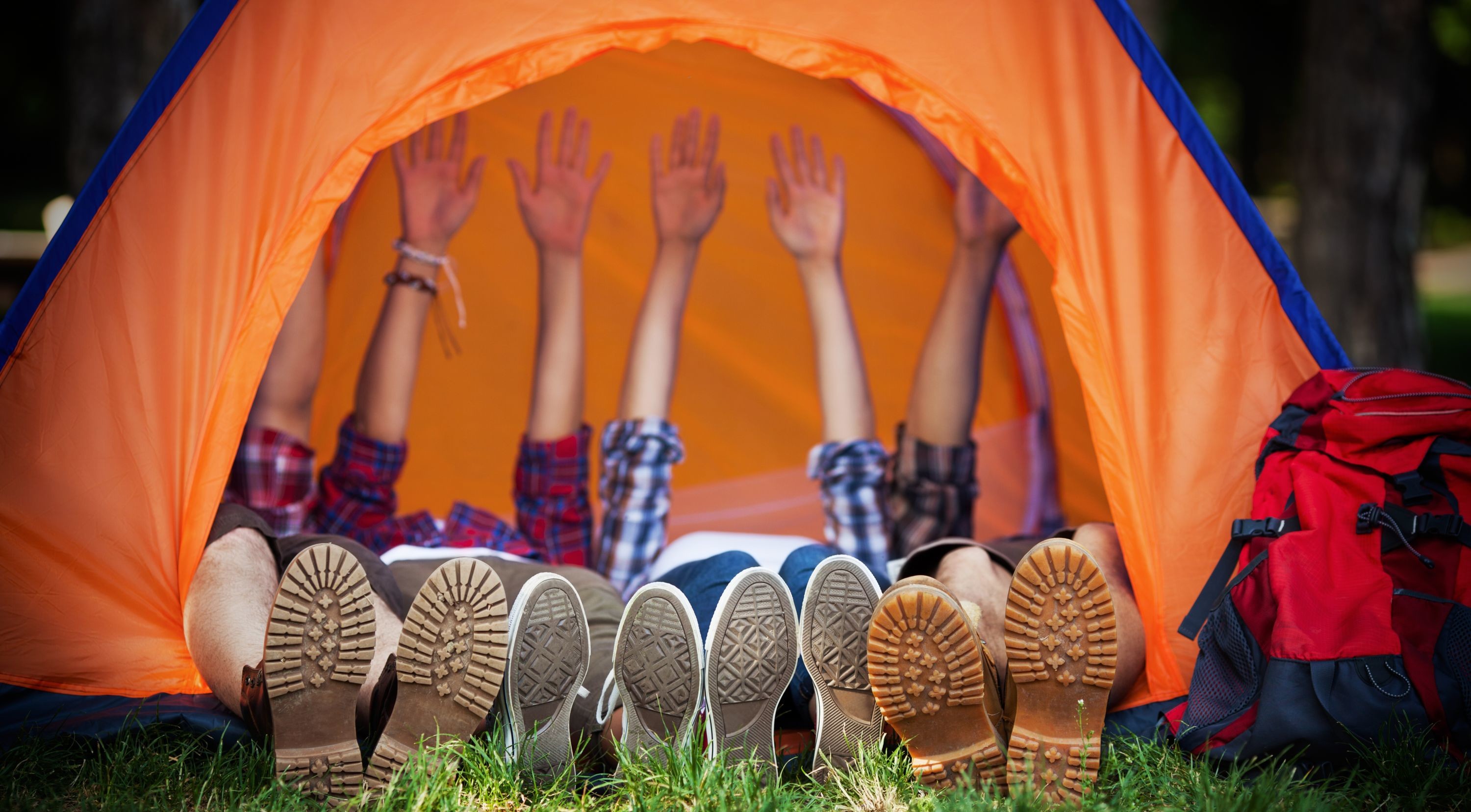 Übernachtung-Camping-Zelt